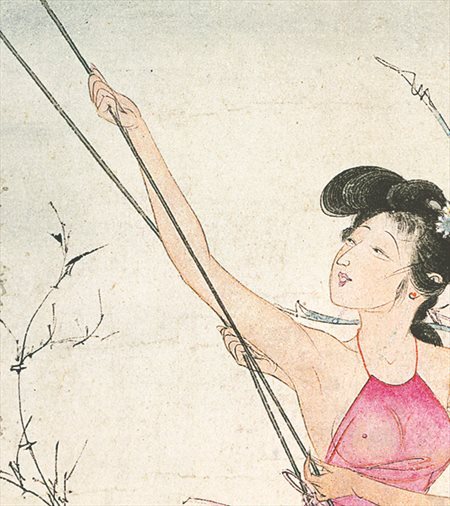 紫阳县-胡也佛的仕女画和最知名的金瓶梅秘戏图